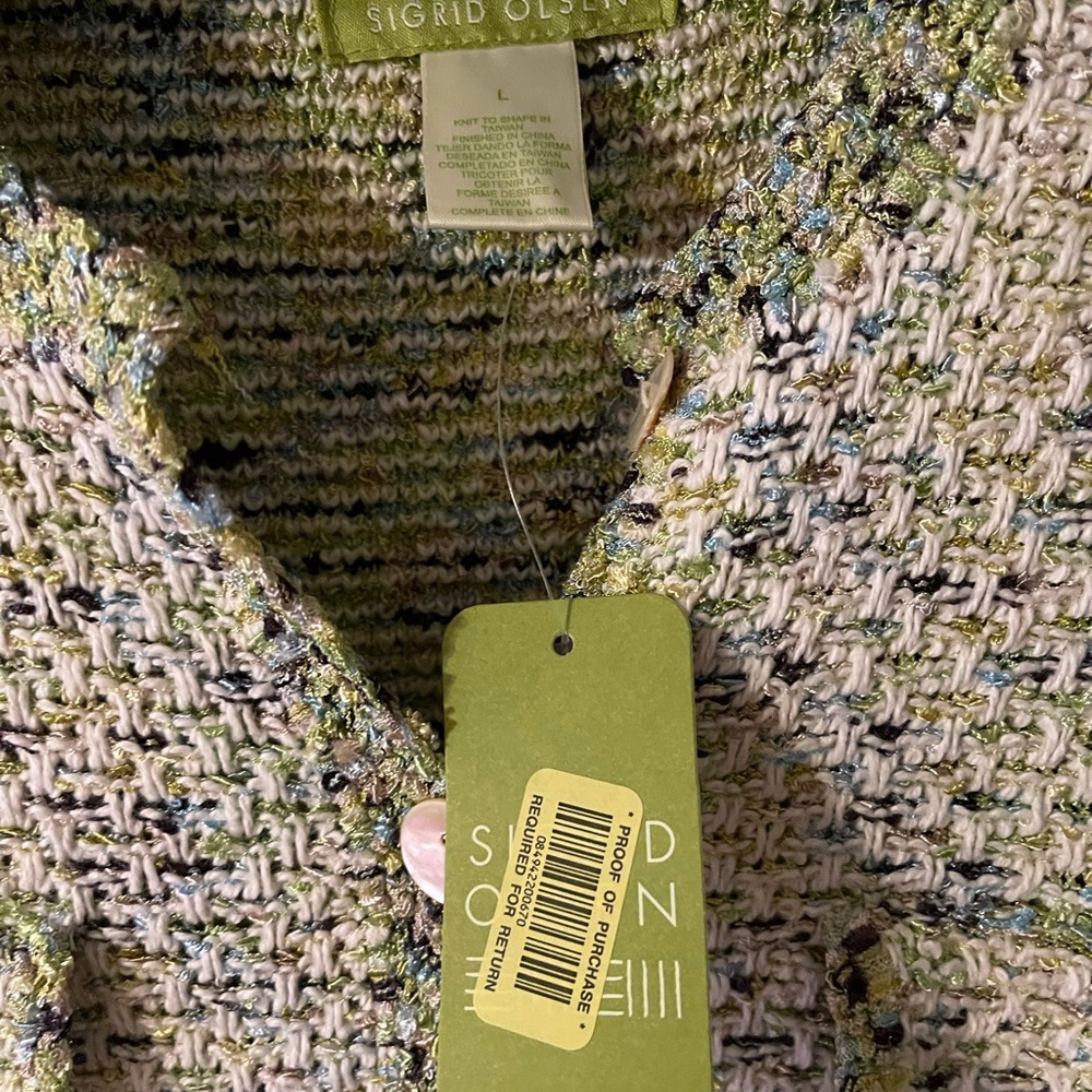 Sigrid Olsen Sweater Jacket New With Tags - image 2